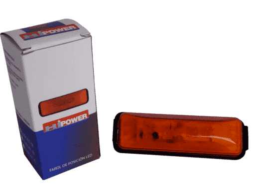 FAROL DE POSICION 12/24V 4 LED - AMBAR  TAMAÑO 3,8¨
