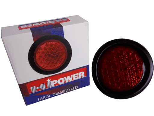 FAROL DE POSICION 12/24V 40 LED - ROJO TAMAÑO 4¨