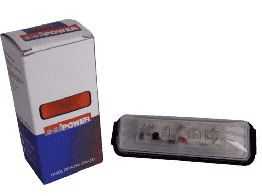 FAROL DE POSICION 12/24V 4 LED - BLANCO TAMAÑO 3,8¨