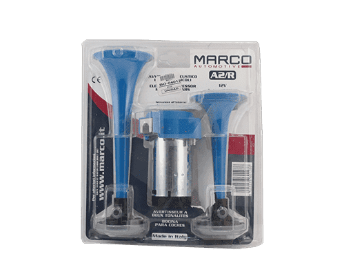 A2/R 12V BOCINA DE 2 CORNETAS PLASTICAS