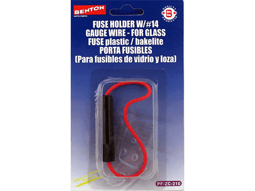 PORTAFUSIBLES CON CABLE PARA FUSIBLES DE VIDRIO