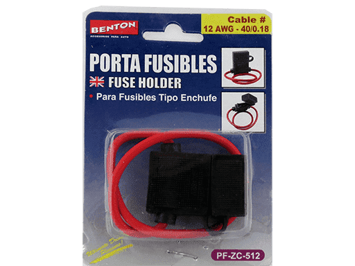 PORTAFUSIBLES CON CABLE PARA FUSIBLES TIPO ENCHUFE