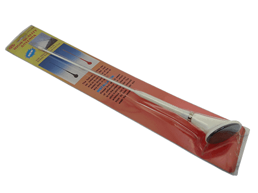 ANTENA DE IMITACION DE ANGULO AJUSTABLE AUTOADHESIVA - BLANCO