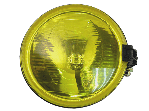 FAROS DE YODO REDONDO H3 12V 55W Ø 190mm - AMARILLO