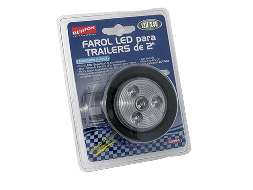 FAROL LED 12V/24V BLANCO DIAMETRO 2´´ - 12V/24V MULTIVOLTAJE 