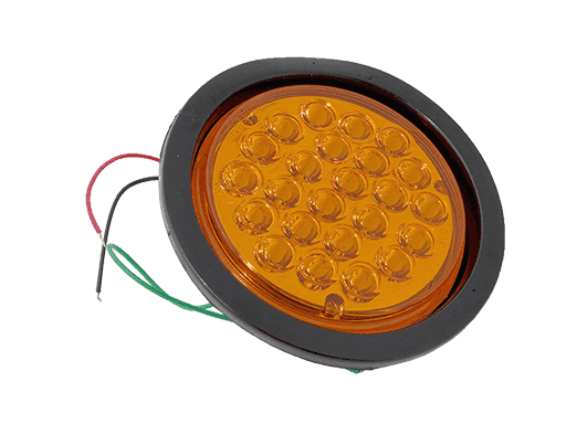 FAROL LED TIPO ¨GOREN¨ 134mm 24 LED MULTIVOLTAJE 12V/24V - NARANJO