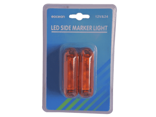 FAROL DE POSICION 12/24V 3 LED - AMBAR - BASE DURA - TAMAÑO: 3.31¨*1.02¨*1.34¨ 
