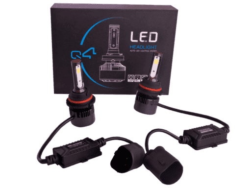 LED KIT DE 2 AMPOLLETAS CON VENTILADOR 9004 Q4 LED COREANO CON BALLAST / 26W / DC 9-32V / COLOR 6000K / 4500LM / VIDA 30000 HORAS / IP65