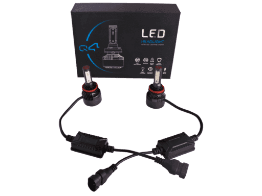 LED KIT DE 2 AMPOLLETAS CON VENTILADOR 9005 Q4 LED COREANO CON BALLAST / 26W / DC 9-32V / COLOR 6000K / 4500LM / VIDA 30000 HORAS / IP65