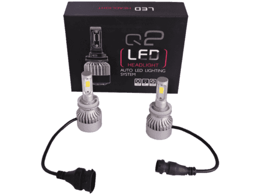 LED KIT DE 2 AMPOLLETAS CON VENTILADOR 9006 Q4 LED COREANO CON BALLAST / 26W / DC 9-32V / COLOR 6000K / 4500LM / VIDA 30000 HORAS / IP65