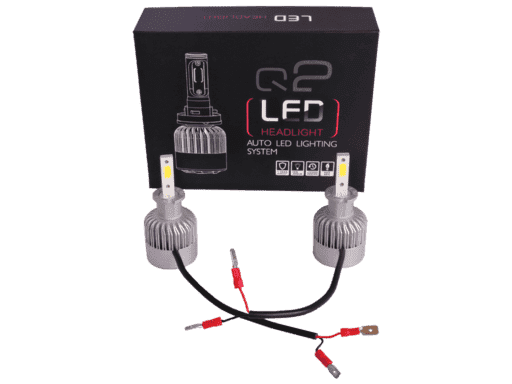 LED KIT DE 2 AMPOLLETAS CON VENTILADOR H11 Q4 LED COREANO CON BALLAST / 26W / DC 9-32V / COLOR 6000K / 4500LM / VIDA 30000 HORAS / IP65