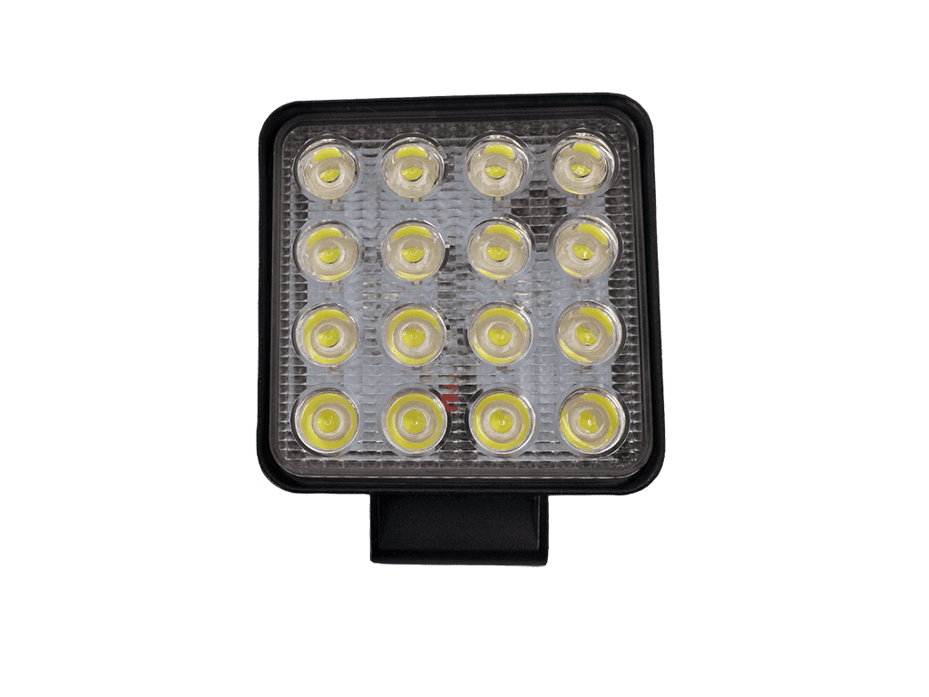 FARO DE TRABAJO CUADRADO 16 LED 9-33V 24W 2000LM 6000K 10.8 X 13.9 X 4.8 CM