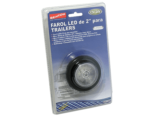 FAROL 6 LED 12V/24V BLANCO DIAMETRO 2´´ - 12V/24V MULTIVOLTAJE 