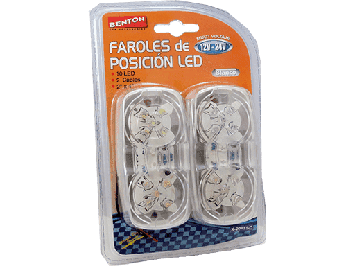 FAROL LATERAL LED (F5) 4´´ x 2´´ BLANCO 12V/24V MULTIVOLTAJE