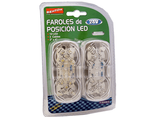 FAROL LATERAL LED (F5) 4´´ x 2´´ BLANCO 24V