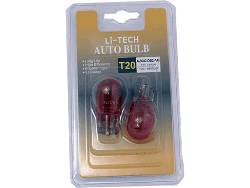 12V 21/5W T20 AMBAR