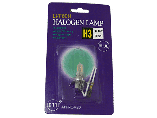 AMPOLLETAS H3 12V 55W - AZUL