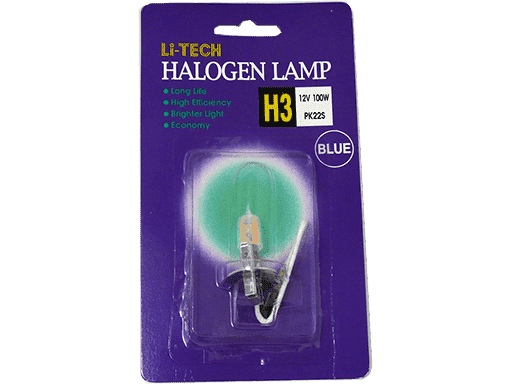 AMPOLLETAS H3 12V 100W - AZUL