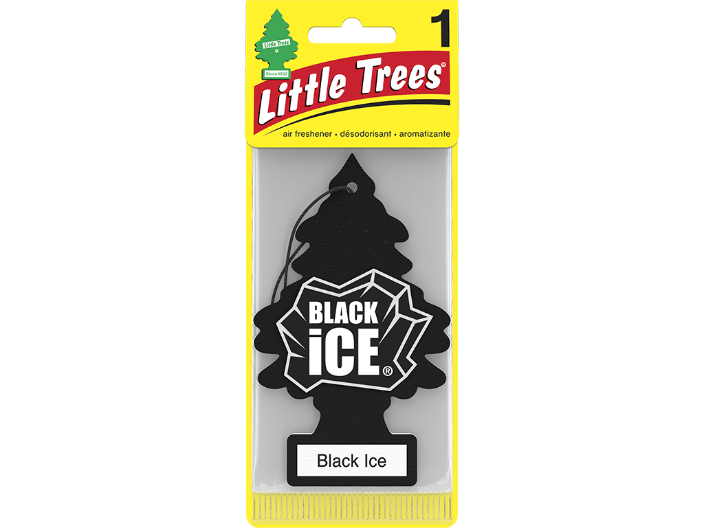 PINO AROMATICO LITTLE TREES U.S.A. - HIELO NEGRO 24 UNIDADES