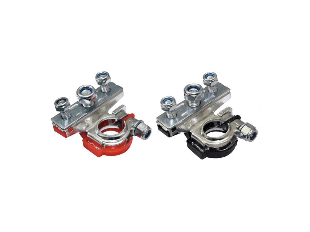 JUEGO DE TERMINALES DE BATERIA ROJO/NEGRO