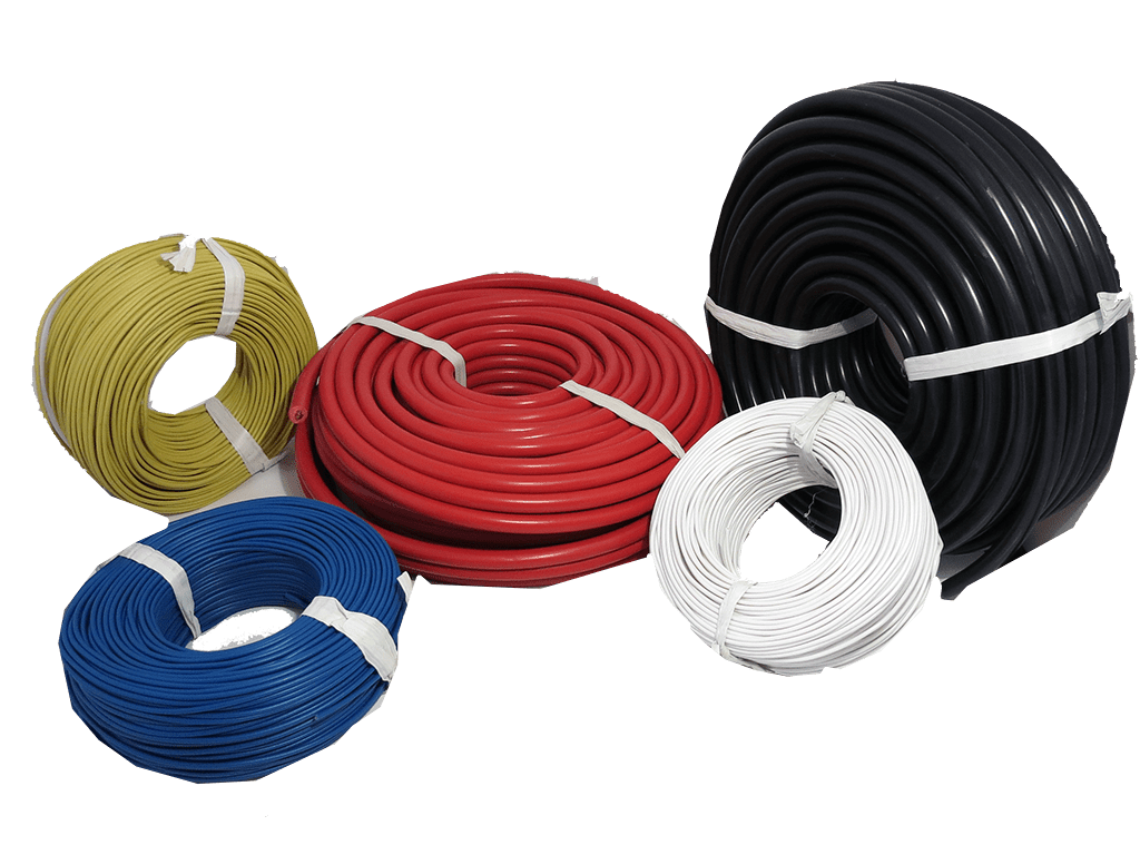 CABLES DE BATERIA - ROJO - Carrete de 30 Mts. (100 pies) - Conductor de cobre de 81 hebras de 0.4mm c/u. Diametro Exterior: 10.0 +/- 0.2mm