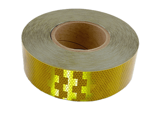 CINTA RETRORREFLECTIVA AMARILLA PARA FURGON ESCOLAR 55mm x 50MTS - CUMPLE NORMA EUROPEA ECE R104