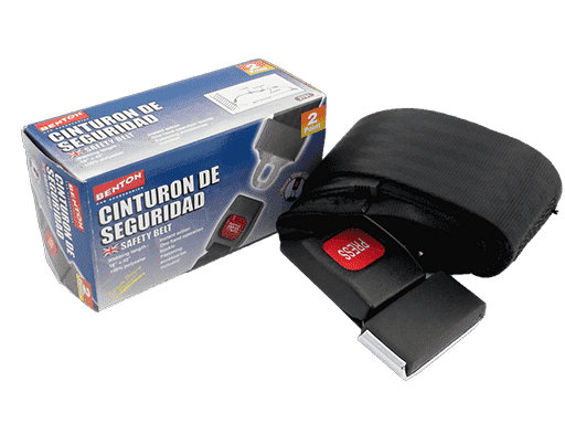 CINTURON DE SEGURIDAD 2 PUNTOS - NEGRO