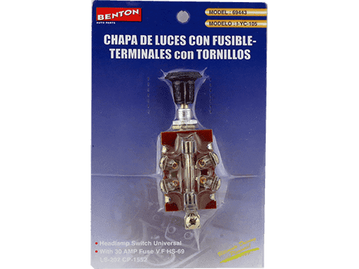 CHAPA DE LUCES UNIVERSAL 3 GOLPES CON FUSIBLE DE 30A