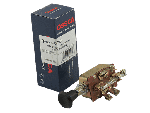 CHAPA DE LUCES CON FUSIBLE DE 3 POSICIONES