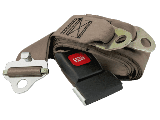 CINTURON DE SEGURIDAD 3 PUNTOS - BEIGE