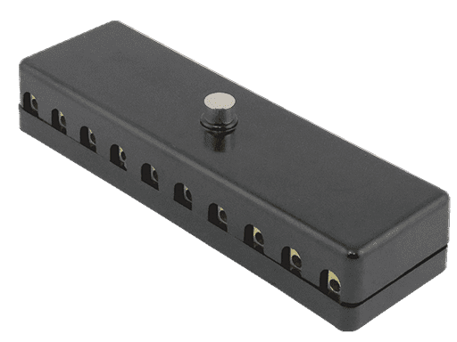 CAJAS PORTA FUSIBLES DE LOZA TERMINALES CON TORNILLO - PARA 10 FUSIBLES (NO INCLUIDOS)