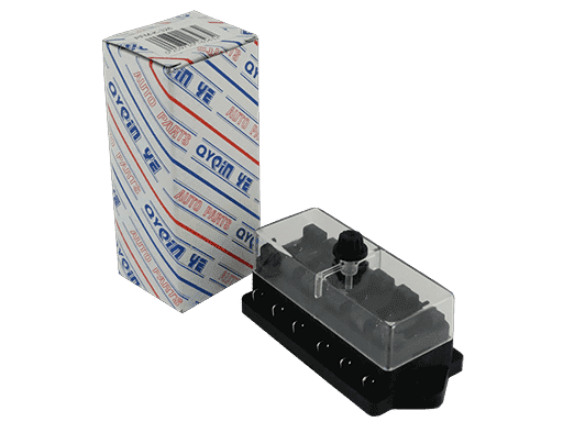 CAJAS PORTA FUSIBLES ATO TERMINALES MACHO - PARA 6 FUSIBLES (NO INCLUIDOS)