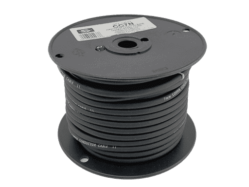 CABLES DE BUJIAS EN ROLLO DE 30.5 MTS METALICO Ø 7mm - NEGRO