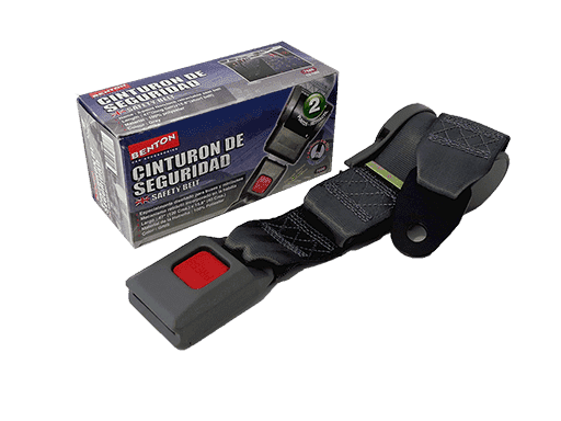CINTURON DE SEGURIDAD RETRACTIL 2 PUNTOS - GRIS
