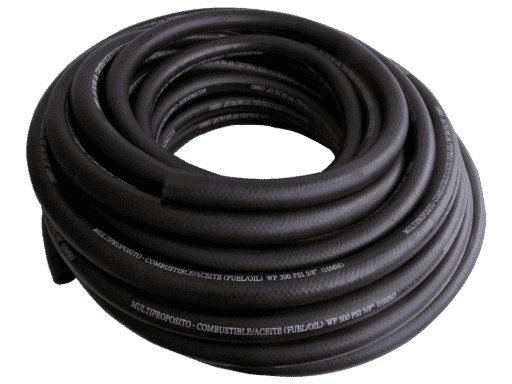 MANGUERA DE ACEITE - 1/2´´ (13x21 mm) PRESION DE TRABAJO 300 LBS - PRESION DE RUPTURA 900 LBS -  ROLLO 25 MTS