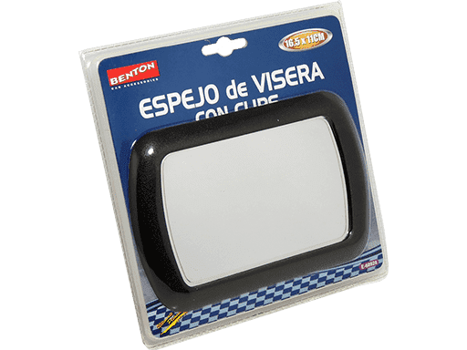 ESPEJO DE VISERA CON CLIPS 16,5 x 11 CM
