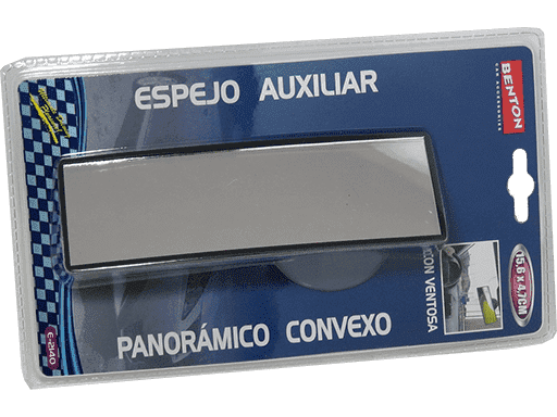 ESPEJO AUXILIAR PANORAMICO CONVEXO CON VENTOSA 15,6 x 4,7 CM