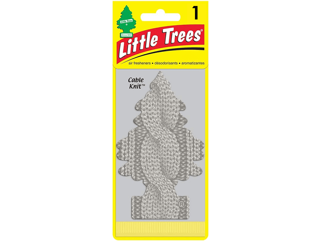 PINO AROMATICO LITTLE TREES U.S.A. - CABLE KNIT 24 UNIDADES